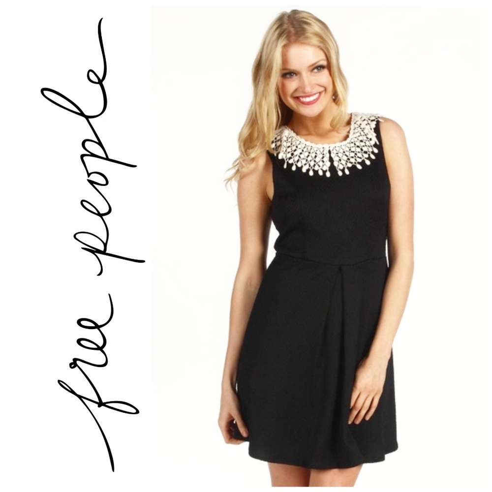 Free People Waffle Collar Knit Dress